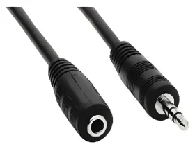OEM Prodlužovací kabel Jack 3,5mm černá / Audio kabel / Jack 3,5mm (M) - Jack 3,5mm (F) / 10 m (11.99.4359)