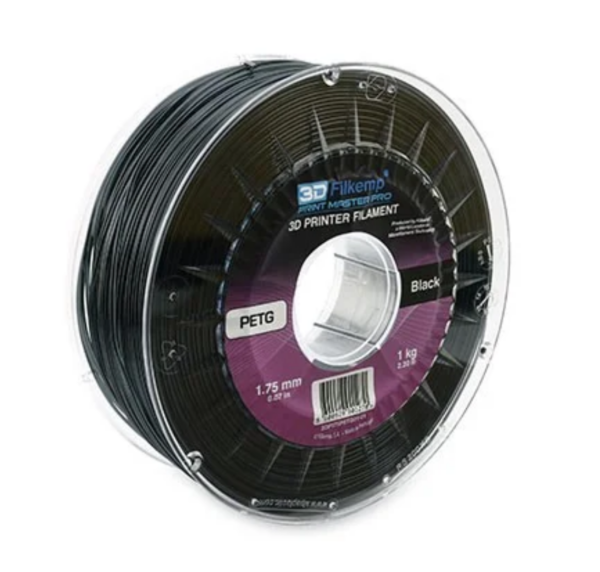 PETG černý 1,75 mm 1 kg Filkemp