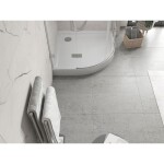 MEXEN - Flow+ Sprchová vanička čtvrtkruh 90 x 90, bílá lesk 46Q109090H