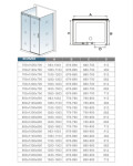 H K - Třístěnný sprchový kout HARMONY U3 90x140x90 L/P varianta SE-HARMONYU314090