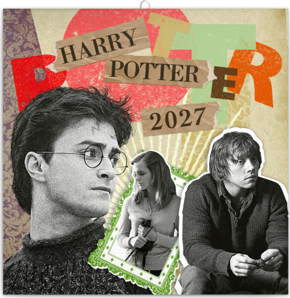 NOTIQUE Poznámkový kalendář Harry Potter 2027, 30 x 30 cm