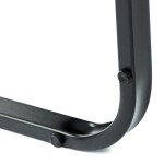 Židle jídelní, taštičkové pružiny v sedáku, modrá látka, černý kov