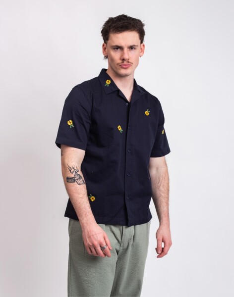Service Works Cross Stitch Shirt DARK NAVY L