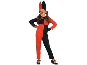 MaDe 01796 - Šaty na karneval - šašek, 130-140 cm