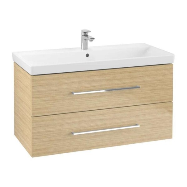 VILLEROY & BOCH - Avento Umyvadlová skříňka, 98x51x45 cm, 2 zásuvky, Nordic Oak A89200VJ