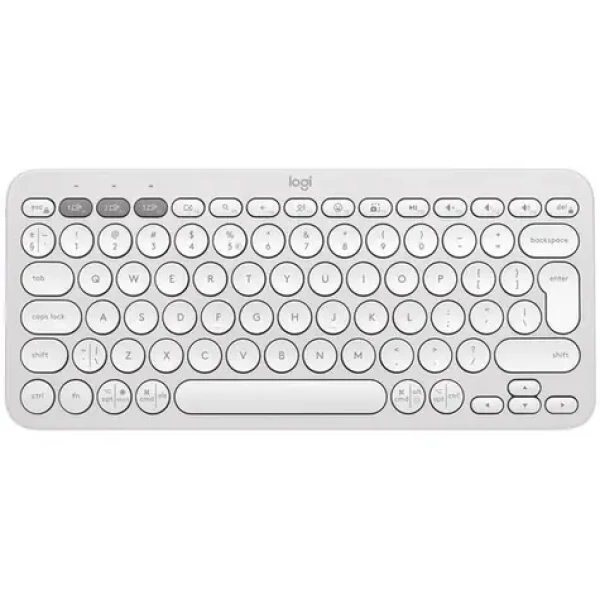 Logitech Pebble Keys 2 K380s CZ bílá / bezdrátová klávesnice / BT / CZ layout (920-011852_CZ)