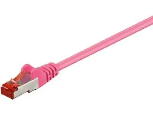 MicroConnect CAT6 S/FTP 0.5m růžová / LSZH (SSTP6005PI)