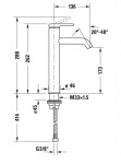 DURAVIT - C.1 Umyvadlová baterie, matná černá C11030002046