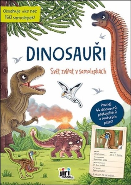 Svět zvířat v samolepkách Dinosauři a spol.