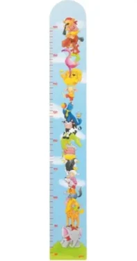 GOKI Dřevěný růstový metr Zvířecí pyramida / od 0 let (60673)