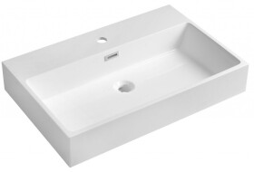 SAPHO - AQUATIC umyvadlo, litý mramor, 70x46cm, bílá AT070