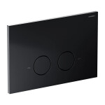 OMNIRES - STEEL-R45 splachovací tlačítko z nerezové oceli, černá mat ST45PS1BLM