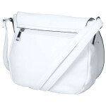 Menší dámská crossbody s velkou klopou Rashida, bílá