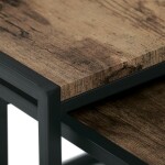 Konferenční stolek 45x45cm, mdf, hnědá, AF-3003 OLW