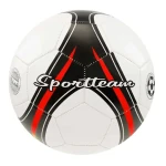 SPORTTEAM Fotbalový míč S2 černo-červený / Míč / Vel. 5 / PVC třívrstvý