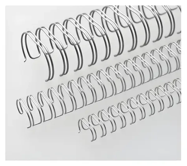 Eurosupplies Kovové hřbety (3:1") 14,3 mm stříbrné / Vázací hřbety / pro 101–120 listů 80 g papíru / 50 ks