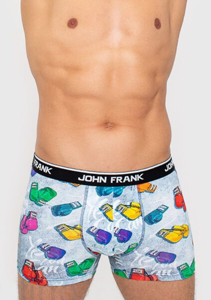 Pánské boxerky John Frank JFBD290 Sv. modrá