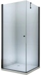 MEXEN/S - PRETORIA sprchový kout 80x70, transparent, černá 852-080-070-70-00