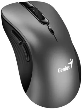 GENIUS Ergo 8100S šedá / Bezdrátová myš / 1600 DPI / 2.4 GHz USB-A dongle / 1x AA (31030040401)