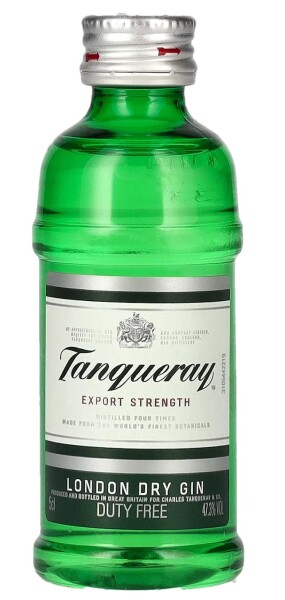 Tanqueray LONDON DRY Gin Imported 47,3% 0,05 l (holá lahev)