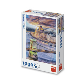 Puzzle Budapešť: Řetězový most 1000 dílků - Dino