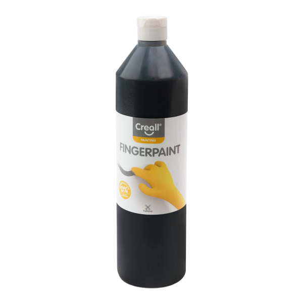 Prstová barva HAPPY INGREDIENTS, černá 750 ml