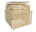 Finská sauna – KARIBU ARES 1 (natur / antracit)