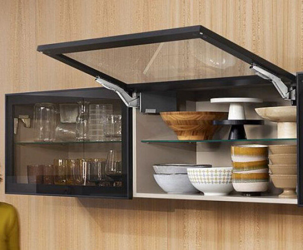 Blum Sada Aventos HK top ALU mechanismus: silný, krytka: šedá tmavá (BLAHKT_45)