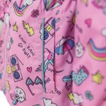 Dívčí jarní/podzimní bunda s potiskem a kapucí, Pidilidi, PD1092-03, růžová - 80/86 | 12-18m