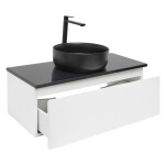 Koupelnová skříňka s krycí deskou SAT B-WAY 99x30x45 cm bílá lesk BWAY100WZUB BWAY100WZUB