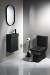 SAPHO - MARGITHA keramické umývátko 38x22cm, otvor pro baterii vpravo, petrolejová MGT38220