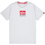 Alpha Industries Tričko Satin Logo T pastel grey S