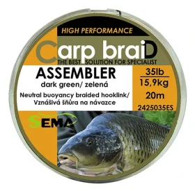 SEMA Pletená šňůra Assembler / 20 m / 25 lbs / 11,4 kg