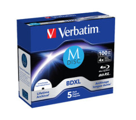 Verbatim MDisc BDXL 100GB 5ks / 4x /Jewel (43834-V)