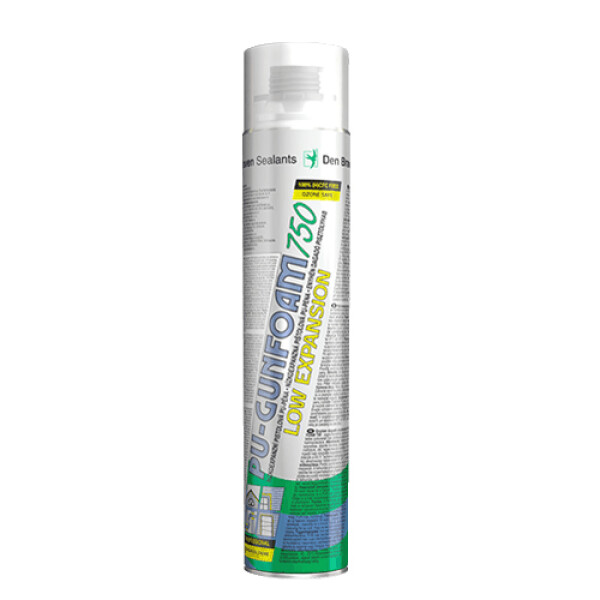 Pěna DEN BRAVEN nízkoexpanzní pistolová 750ml - rozbaleno / bez plastového víčka
