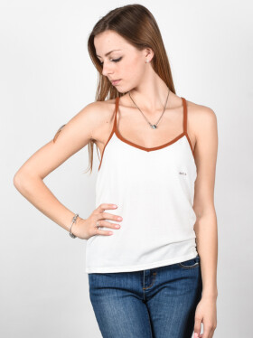 RVCA BLAZIN Vintage White dámská tílko - L