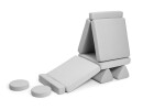 SHAPPY Dětská rozkládací pěnová pohovka SHAPPY PLAY mini Barva: Soft Beige