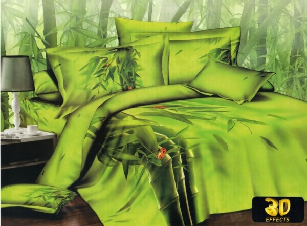 Dumdekorace Zelené povlečení na postel se zeleným stromem Šírka: 160 cm | Dĺžka: 200 cm, 1ks plachta zdarma 180 x 245cm 2ks 40x40 cm (standard zdarma) Šírka: 160 cm | Dĺžka: 200 cm, 1ks plachta zdarma 180 x 245cm