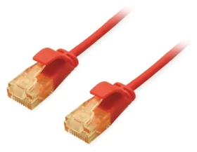 Equip Cat6A SlimFlex červená / Patch kabel / U/UTP / 1,5 m / LSZH / PoE (626204)