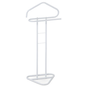 Němý sluha, výška 108 cm, kovová konstrukce, bílý matný lak, nosnost 4 kg