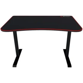 AROZZI ARENA FRATELLO / Hení stůl / černý s červeným okrajem / D:114cm / Š:78cm / V:72,5cm (ARENA-FRATELLO-BK)