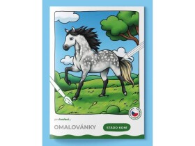 Pro tvoření Omalovánky A5 Stádo koní