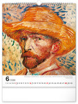 Nástěnný kalendář 2026 NOTIQUE - Vincent van Gogh, 30 x 34 cm
