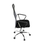 Kancelářská židle, houpací mechanismus, šedá síťovina, KA-E305 GREY