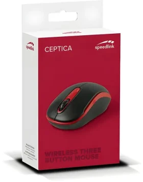 Speed Link CEPTICA černo-červená / Myš / Bezdrátová / 1600 dpi (SL-630013-BKRD)