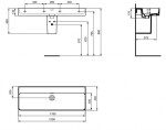 IDEAL STANDARD - Strada II Umyvadlo 120x43 cm, bez otvoru pro baterii, s Ideal Plus, bílá T3641MA