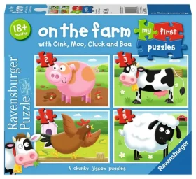 Ravensburger Moje první puzzle Na farmě 2/3/4/5 dílků