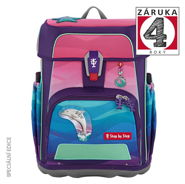 Školní aktovka CLOUD OCEAN, Dolphin Lana 5 dílný set, AGR certifikát