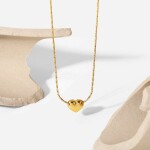 ELENYS Pure Heart – pozlacený náhrdelník 18K žluté zlato Délka náhrdelníku: 40+5 cm / max. 45 cm