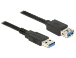 DeLock Prodlužovací kabel USB 3.0 Typ-A samec USB 3.0 Typ-A samice 5 m / černá (85058-DE)